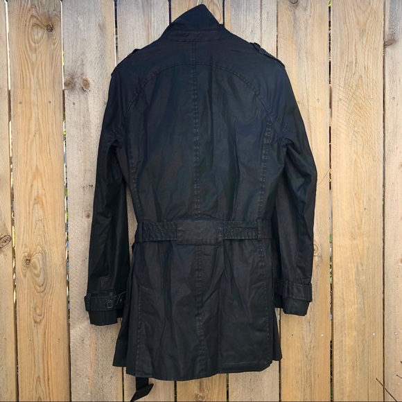 *AX | Short Trench Coat Wax Cotton Size S - Picture 6 of 8